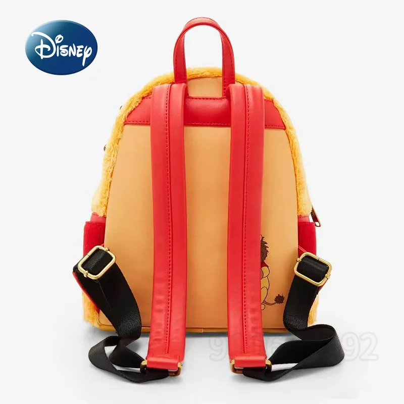 Disney Winnie The Pooh New Mini Plush Backpack Luxury Brand Fashion Women\'s Backpack Cartoon Children\'s School Bag High Quality