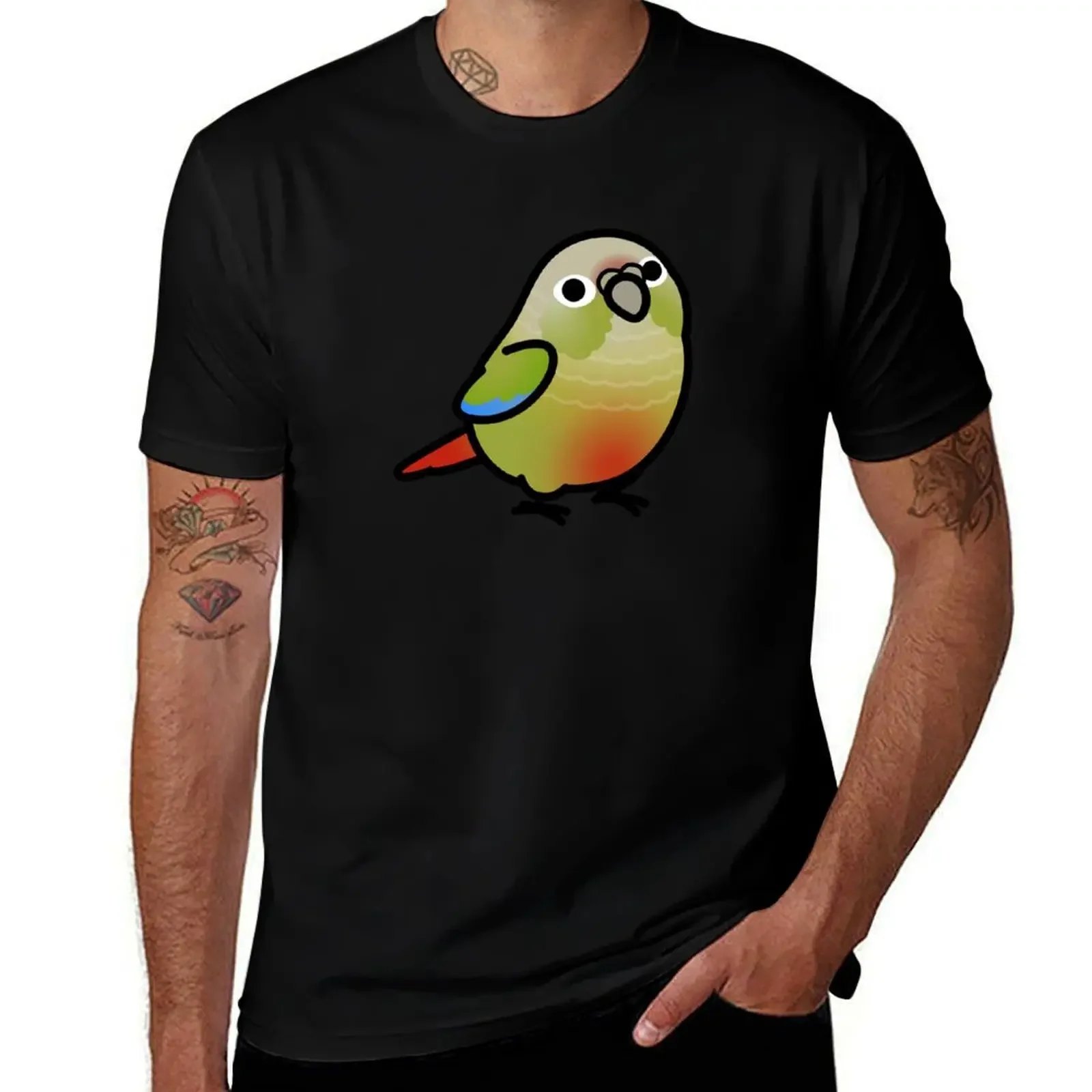 

Chubby Cinnamon Green Cheek Conure T-Shirt Clothing Anime t-shirt Personalized t-shirt t shirt men 100℅ cotton
