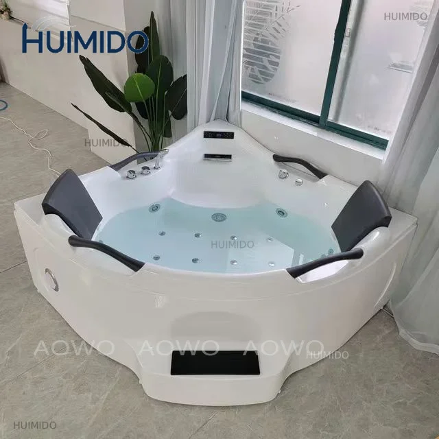Spa Bathtubs Indoor Black Faucet Whirlpool Spa Jacuzzis Built In Bath Jakuzzi Anime Bathslt WaterbathCorner 2 People Tub