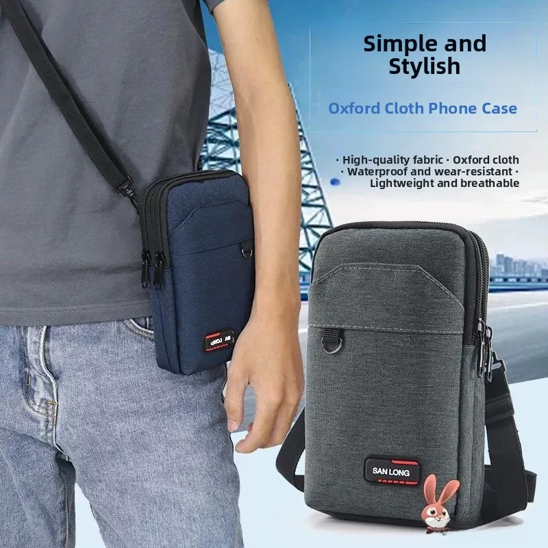 Outdoor Sports Crossbody Bag Men's Vertical Style Practical Belt Waist Pack New Multifunctional Diagonal Bag for Travel