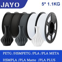 JAYO 5Rolls PETG PLA HSMPETG PLA PLUS PLA META High Speed matte PLA 1.75mm Materials for 100% No Bubble &FDM for 3D Printing