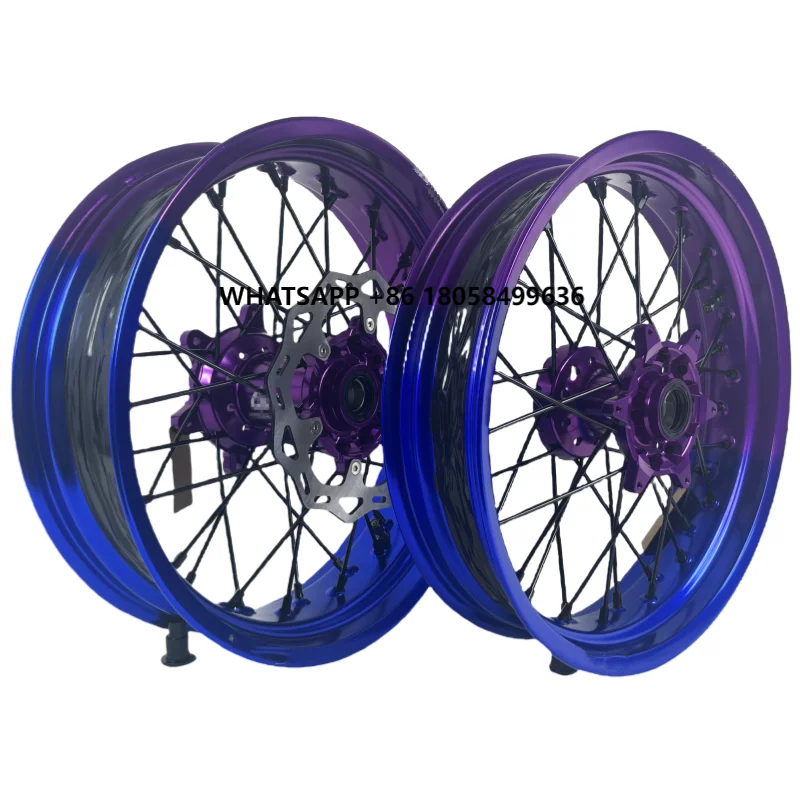 

High Performance Tubless Electric Motorcycle Accessories Dirt Bike Wheel Set Aluminum Alloy 7116-T6 for Wheels