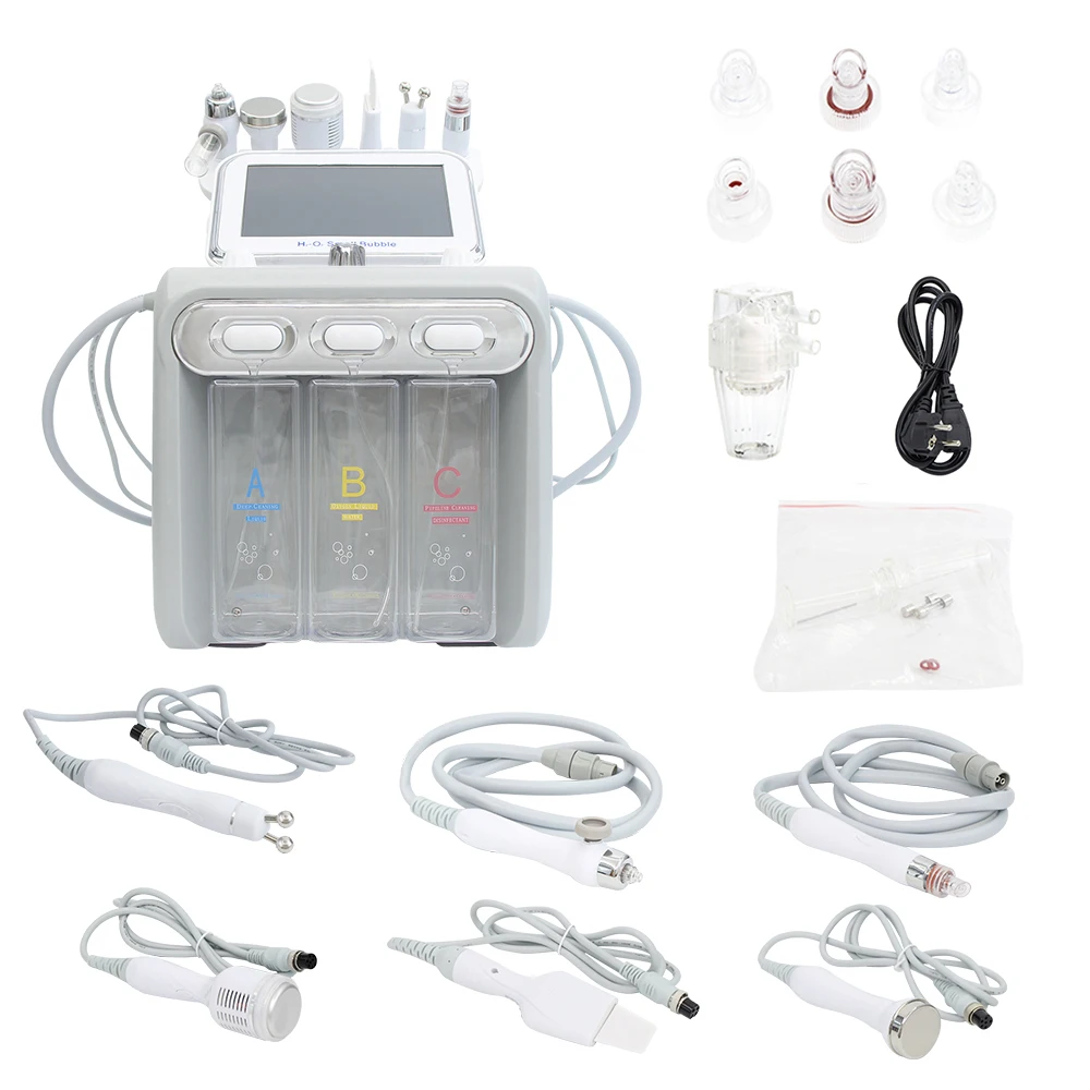 Professional Hydro Dermabrasion Machine Skin Care Hydrogen Oxygen Facial Cleaning Hydra Beauty Small Bubble Machine