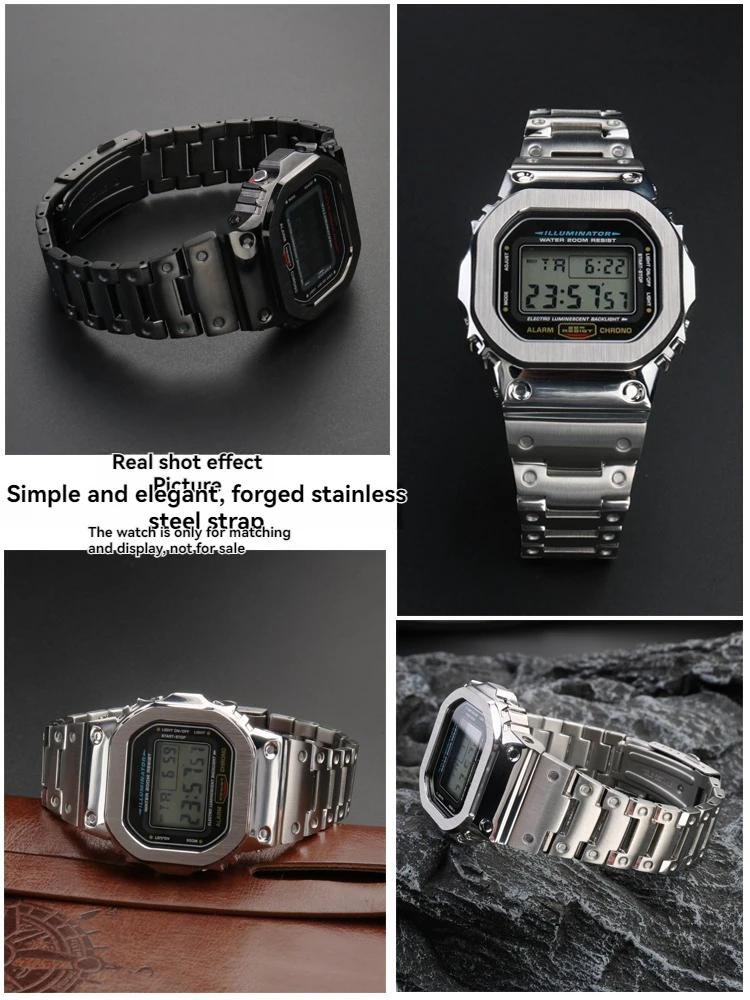 Stainless Steel Watch Band for G-SHOCK GM-5600 DW5600