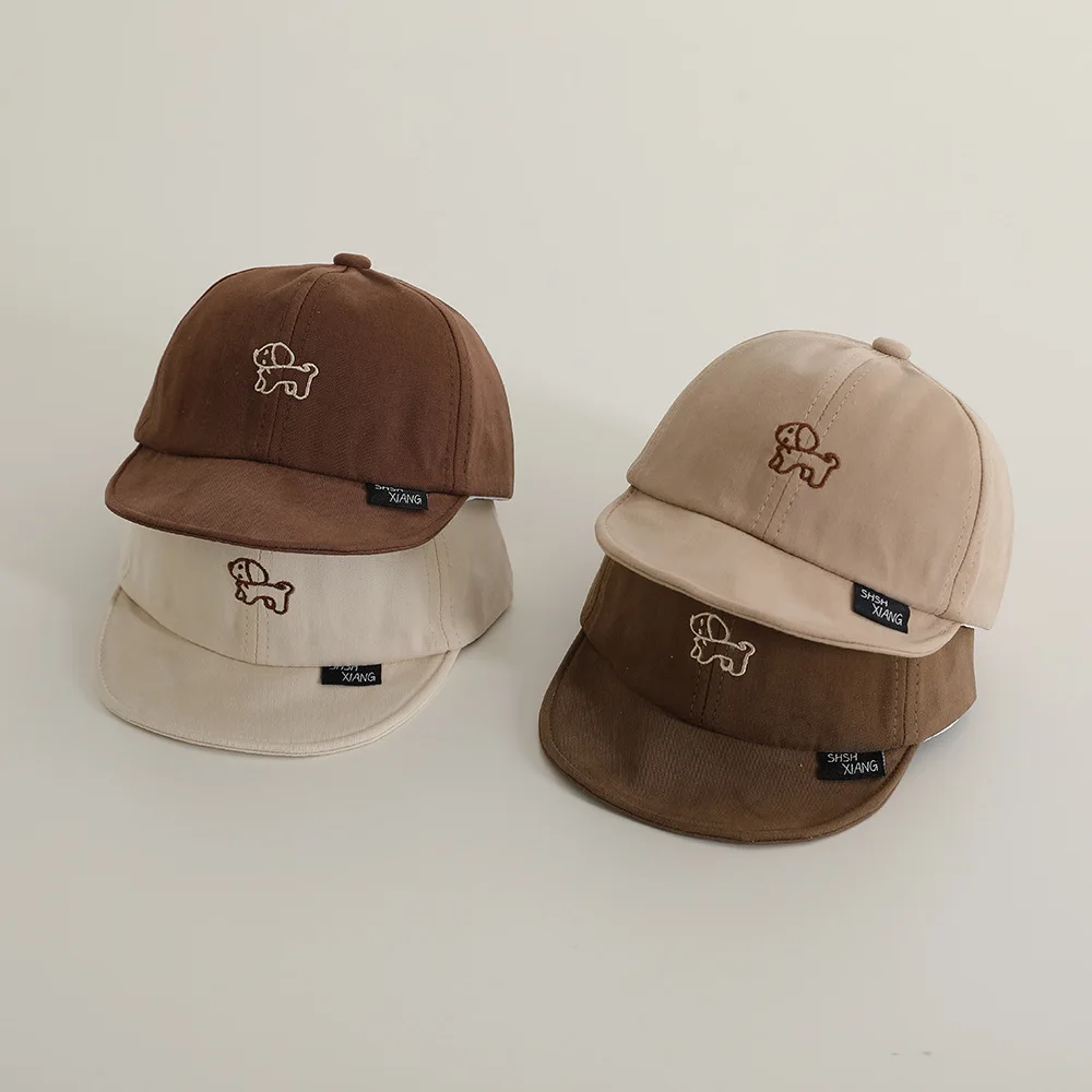 2024 neue Mode Cartoon Hund Hut Herbst Jungen Mädchen niedlichen Stick mützen Atem Peaked Caps Junge Kinder niedlichen Hund Baseball mütze