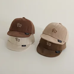 2024 New Fashion Cartoon Dog Hat Autumn Boys Girls Cute Embroidery Caps Breath Peaked Caps Boy Children Cute Dog Baseball Cap