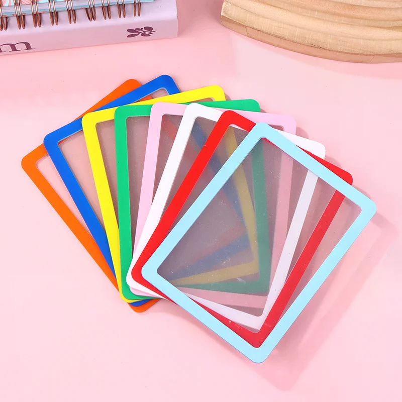 5 قطع من غلاف البطاقات ذو الحواف الصلبة، غلاف حماية من المواد البلاستيكية، غلاف حماية مضاد للسقوط