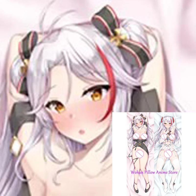 

Dakimakura Anime Pillow Cover Prinz Eugen Double Sided Print Life-size Halloween Decoration