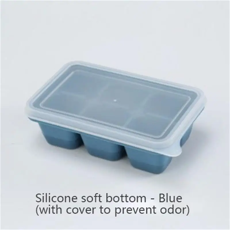 Ice Cube Ice Box Frozen Mold Refrigerator Homemade Frozen Ice Box with Lid Silicone TikTok Hot Ice Cube