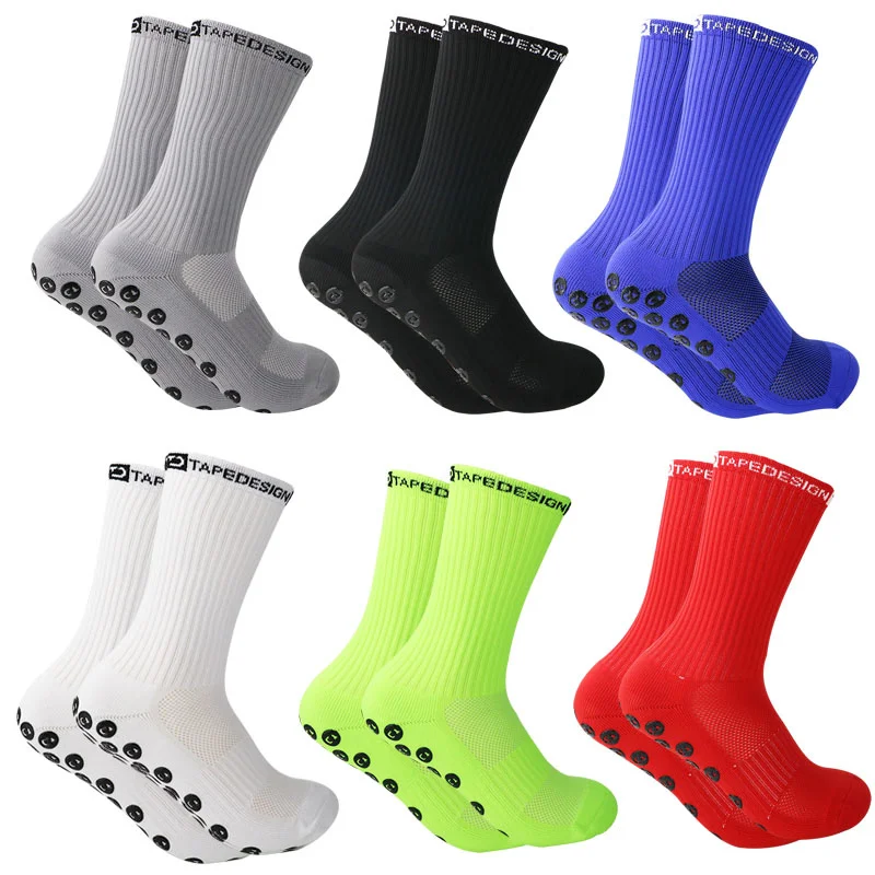 

2024 Women New Football Men Socks Sports Socks Non-slip Silicone Bottom Soccer Basketball Grip Socks