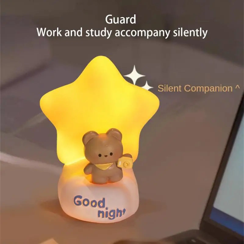 Star Light Decorative Easy To Use Easy To Carry Multi-functional Desktop Decoration Magnetic Base Home Decoration Clap The Lamp