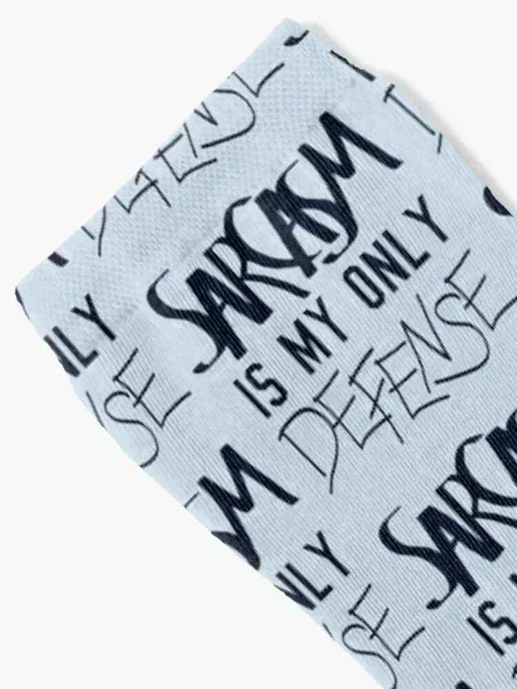 Sarcasm Is My Only Defense Socks retro Argentina sports and leisure Socks Woman Men's