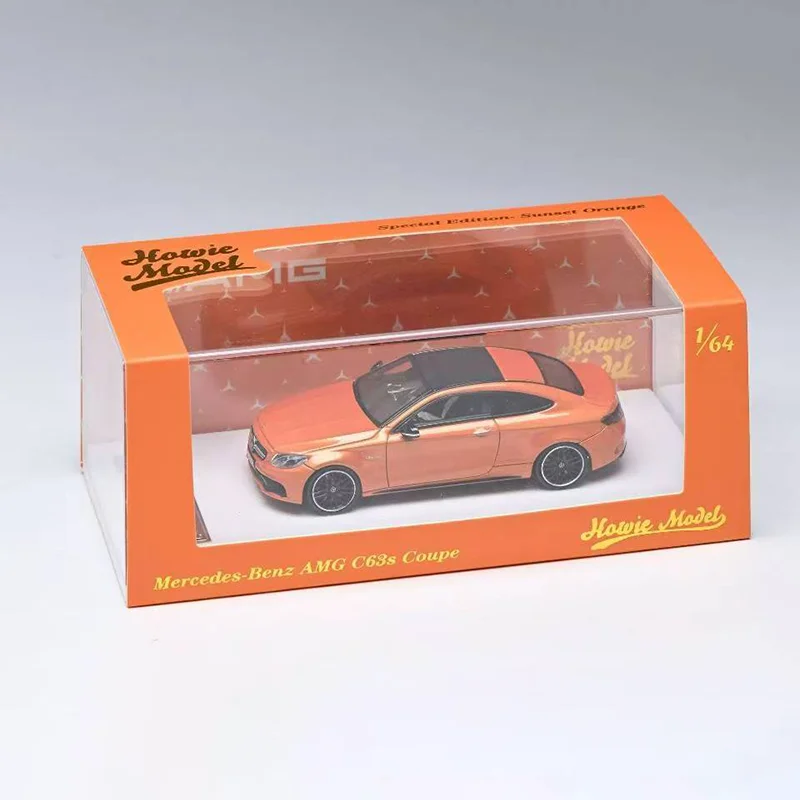 Nieuw Op Voorraad Howie Model 1:64 C63s Coupe W205 Simulatie Legering Miniatuur Gegoten Volledige Deur Auto Model Custom kinderen Speelgoed Gift