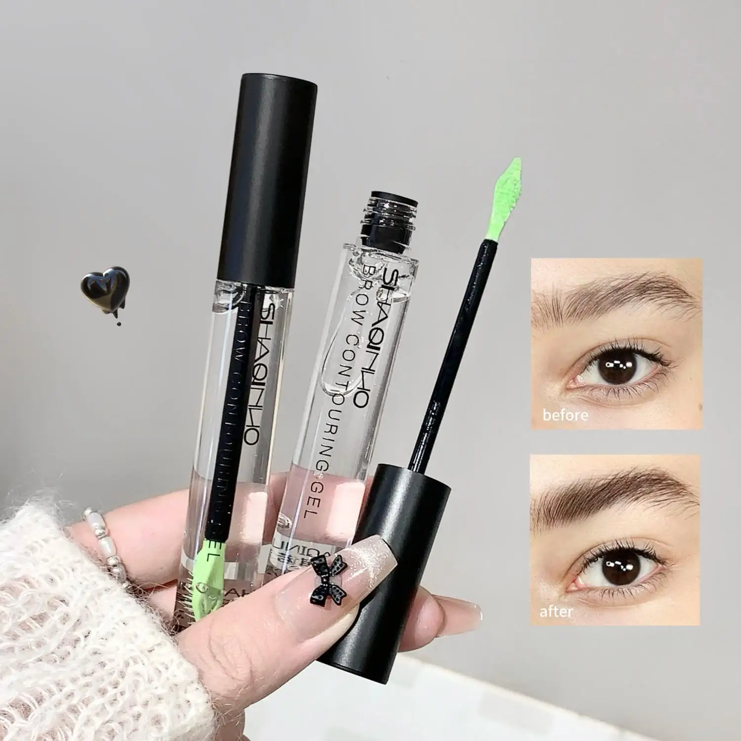 Eyebrow Shaping Gel Transparent Eyebrow Soap Waterproof Long-Lasting Makeup Natural Three-Dimensional Eyebrows Styling