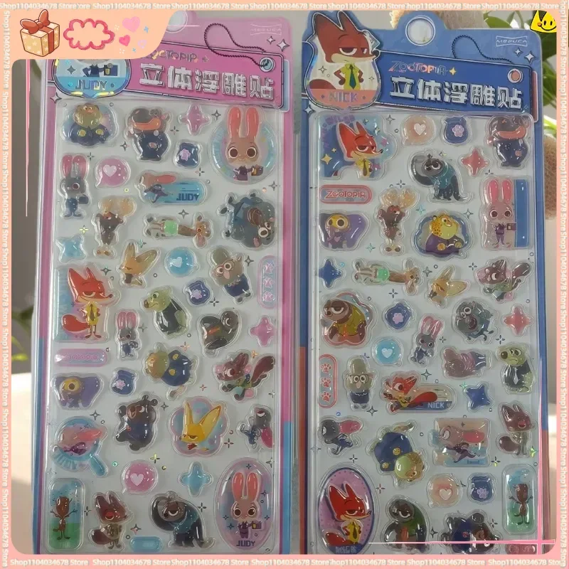 

Сумасшедшая Зверополис 3D наклейки милый мультфильм стерео кристалл наклейка чехлы для телефонов DIY ручной учет чехлы для ноутбуков и телефонов декоративные