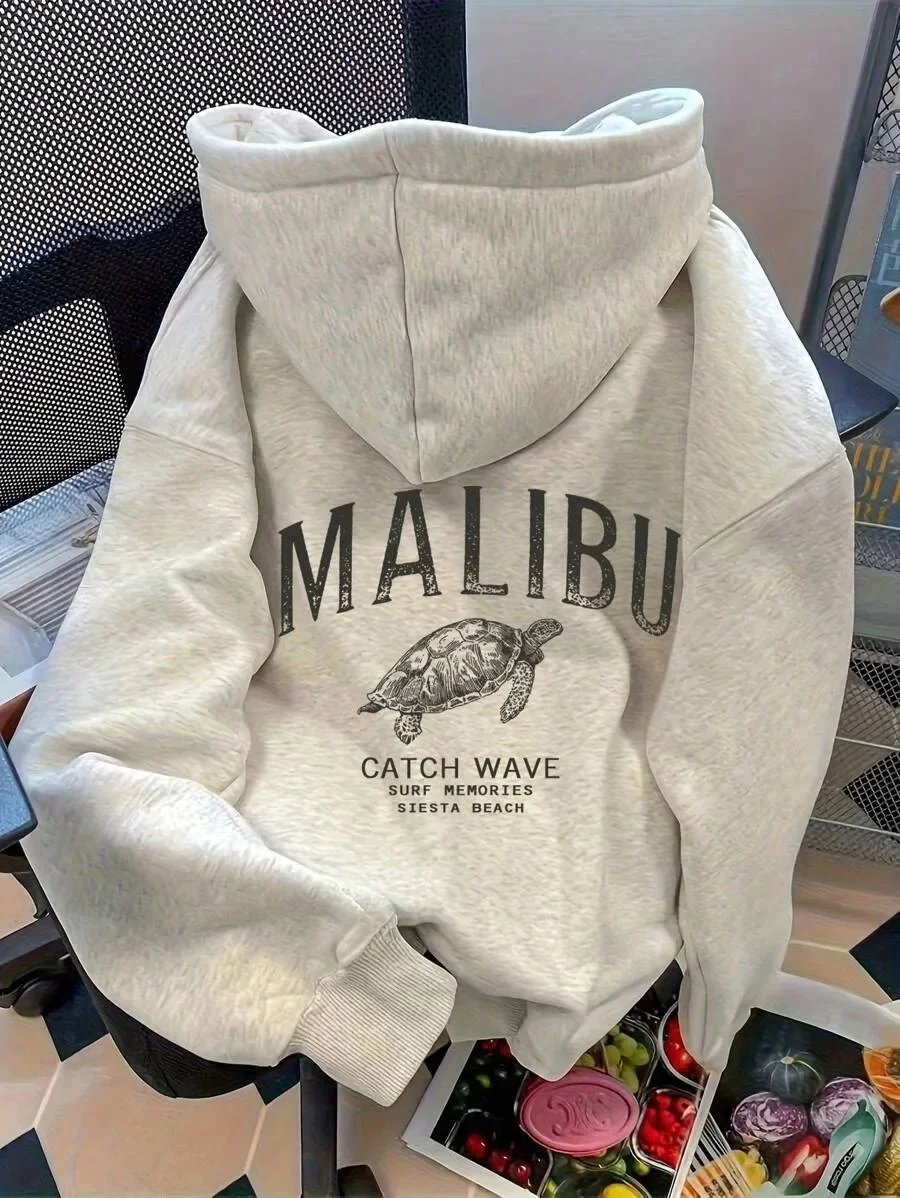 

Surf - inspired Pure Cotton Hoodie Showcasing Catch Wave Message - A Stylish Pick for Ocean Lovers Chic Option for Trend