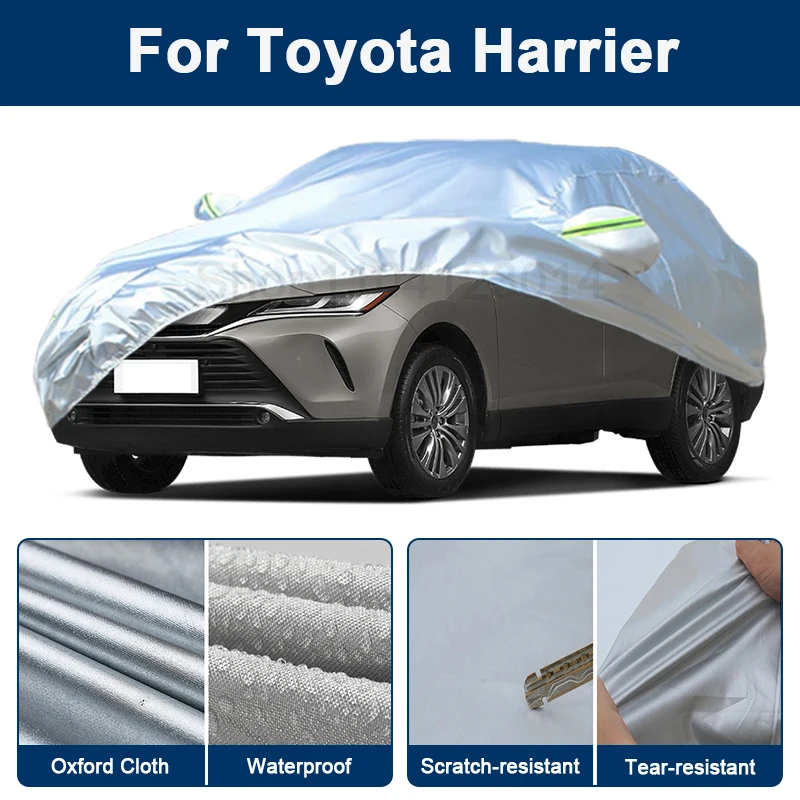 

Outdoor Full Car Cover For Toyota Harrier with Reflective Strips Waterproof Snowproof Dustproof UV Protection