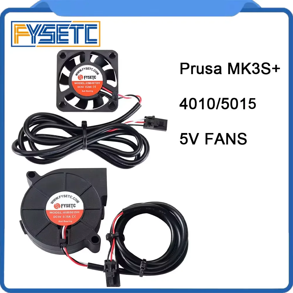 FYSETC 4010 5015 5V DC wentylator dmuchawy wentylator 6800/5800 wentylatory o prędkości obrotowej do drukarki 3D Prusa MK3S