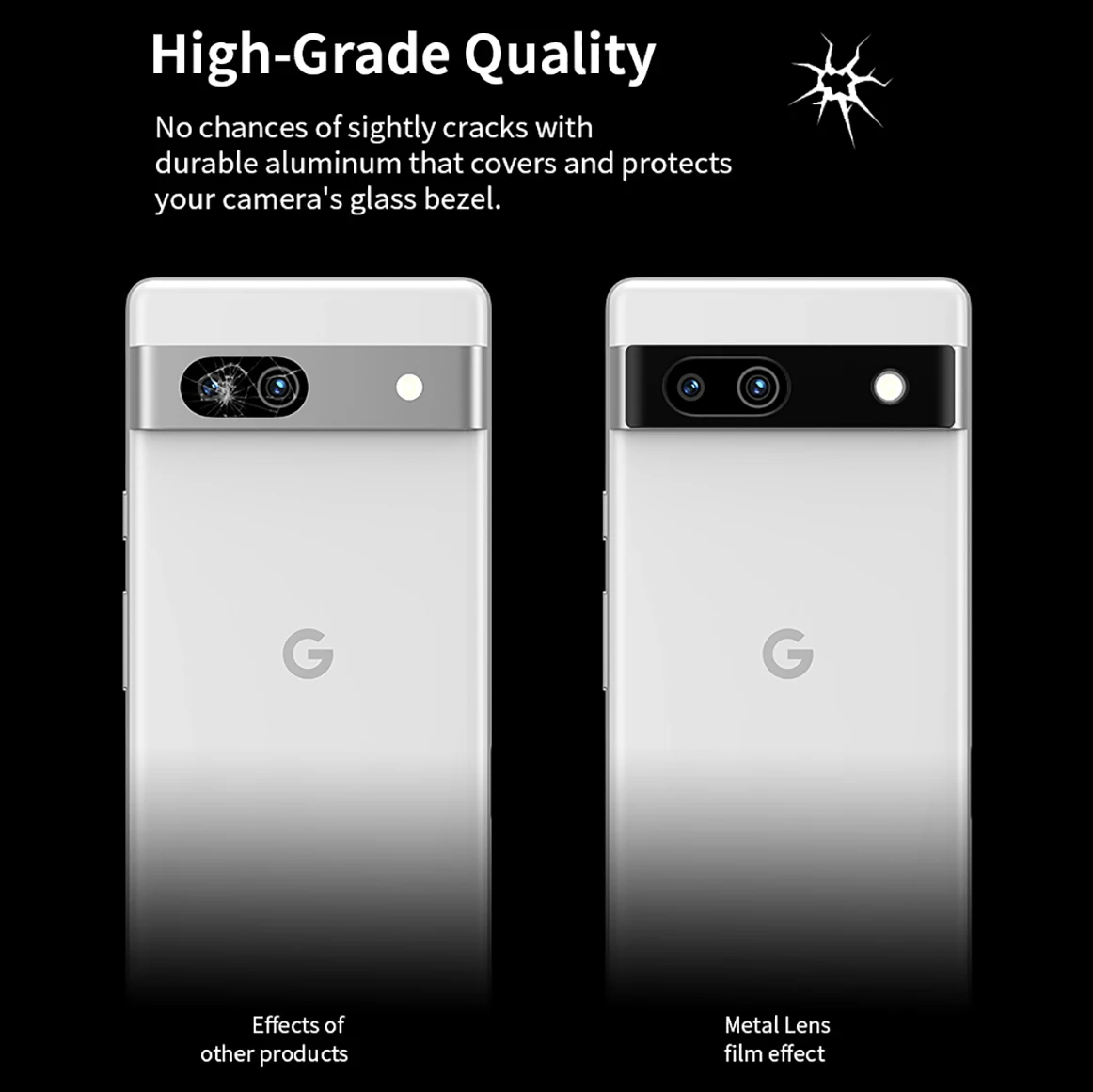 Aluminum Alloy Ring Camera Protective Cover For Google Pixel 7A Case Matel Bumper Lens Cap On Googe Pixel7a Pixle 7 Pro Pixel 6A