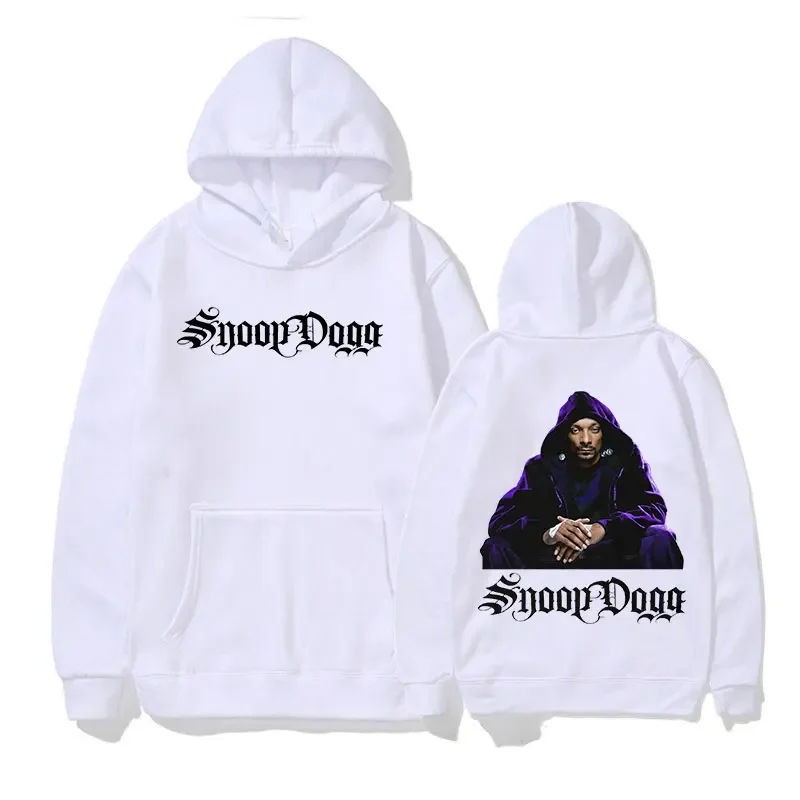 Rapper Snoop Doggy Dogg Hoodie Tupac Shakur Fashion Pullove Sweatshirt Men Women Hip Hop Casual Oversized Hoodies Y2k Streetwear