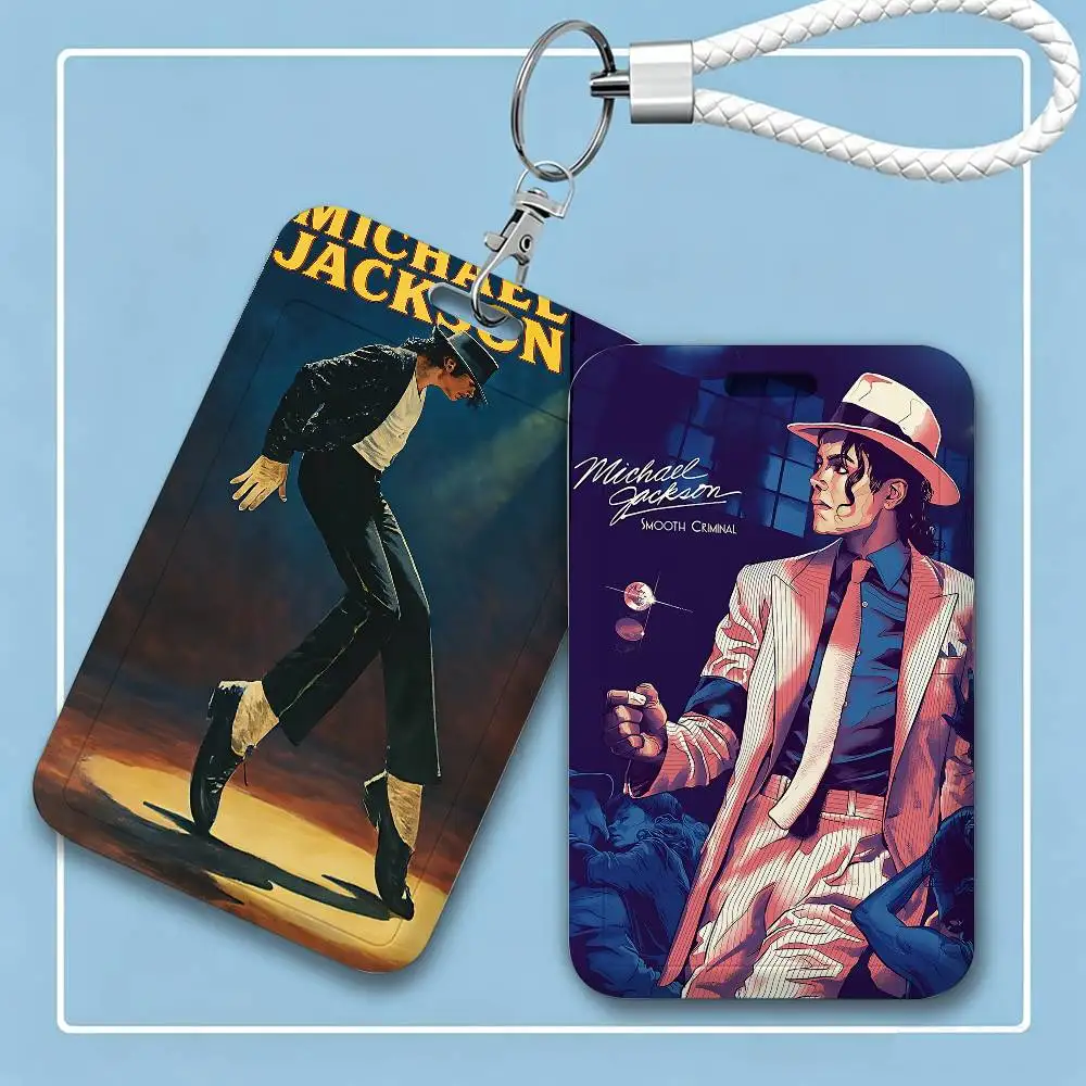 M-Michaels-w-J-Jacksons Holder Access Card Sleeve Keychain Work Badge Clip Neck Lanyard For Office And Campus Use Name Tag