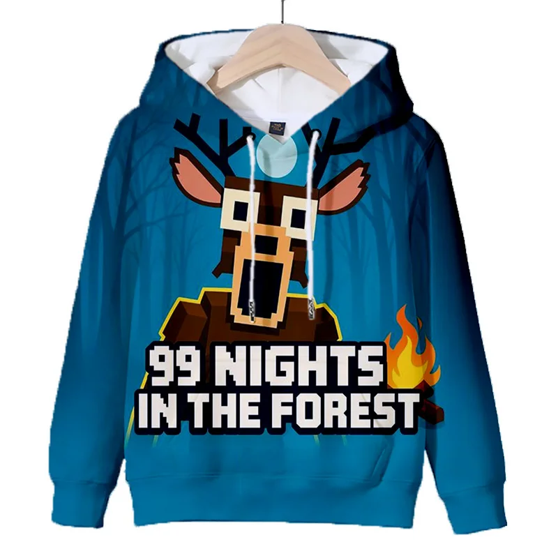 2026 99 Nights in The Forest Men Women Loose Hoodie Streetwear Fashion Harajuku Pullover Spring and Autumn Unisex Long Sleeves
