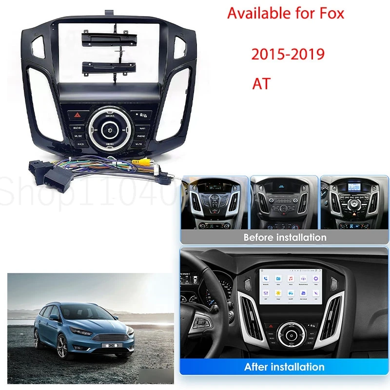 

For the new Ford Focus MK3 2025-2019 9 "large screen navigation face frame with knob button built-in protocol suite