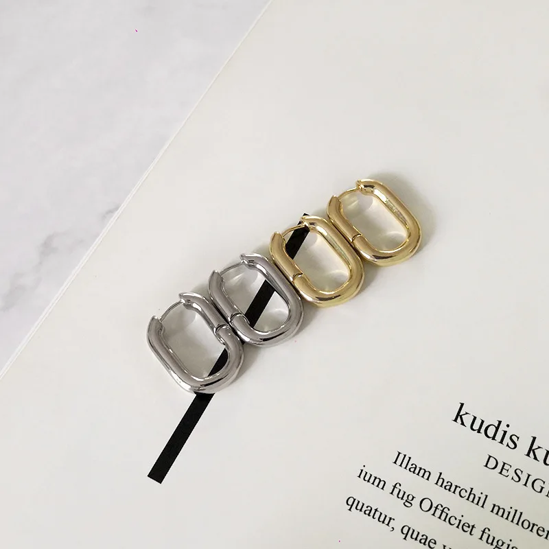 Prevent Allergy Authentic 925 Sterling Silver Earrings Women Trendy Jewelry Vintage Minimalist Party Accessories Wedding Gift