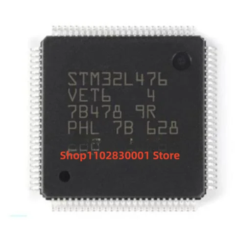 5PCS STM32L476VET6  STM32L476  IC MCU 32BIT 512KB FLASH 100LQFP  IN STOCK 100% Good