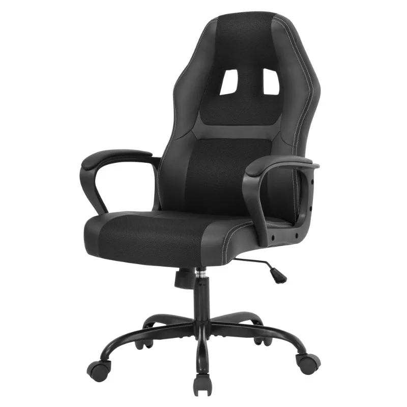 

"Upgrade Your Gaming Experience with our Ergonomic Computer Chair: Adjustable Height, Lumbar Support, and Sleek PU Leather Desig