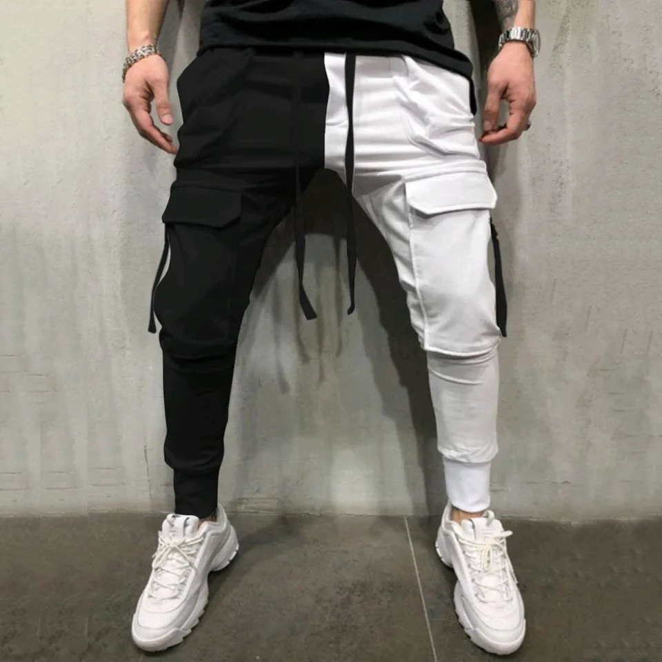 Men's Baggy Track Pants with Multi Pockets