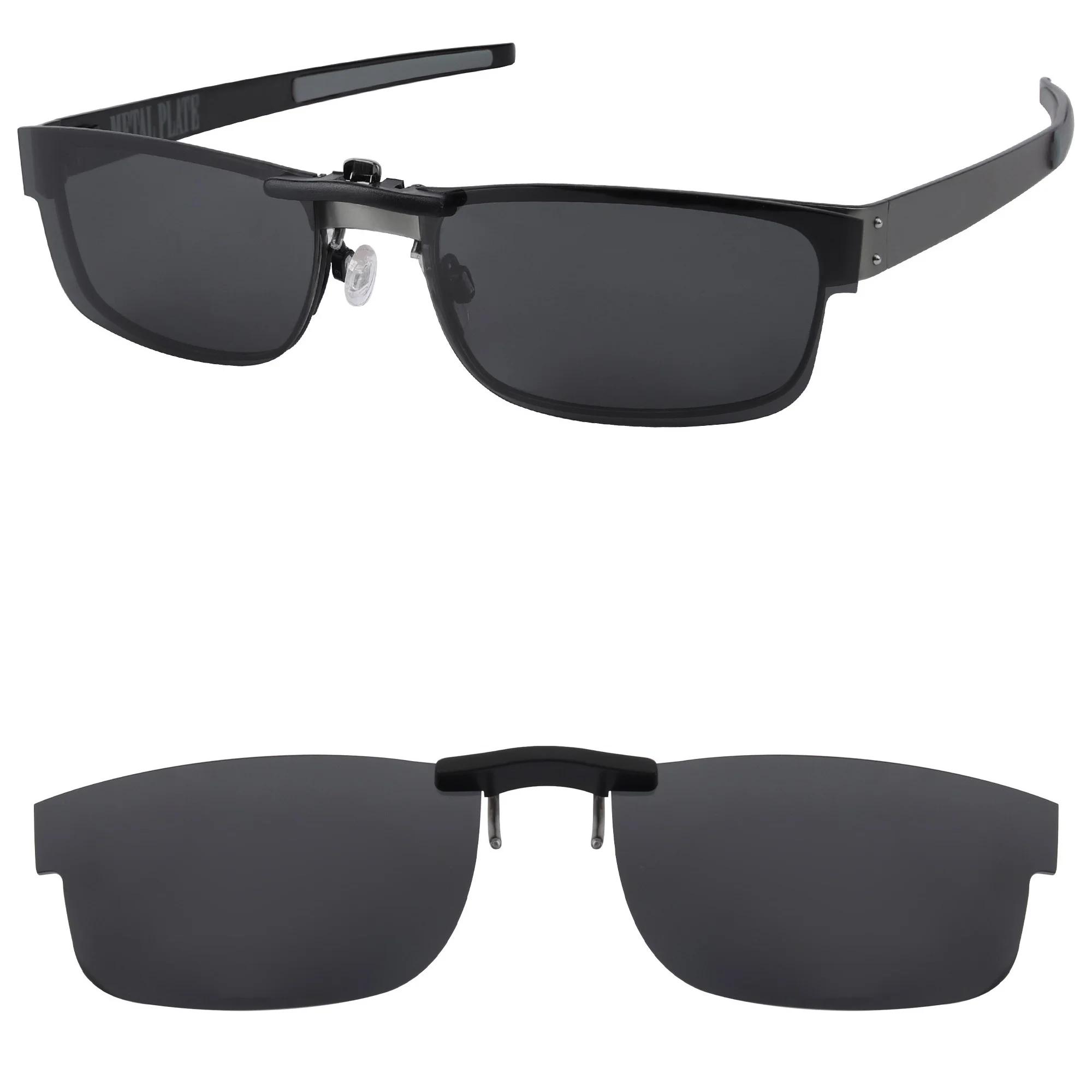 

Rarayvix Polarized Clip-on Sunglasses Lenses Compatible with Oakley Metal Plate OX5038-53 UV Protection Sunglasses