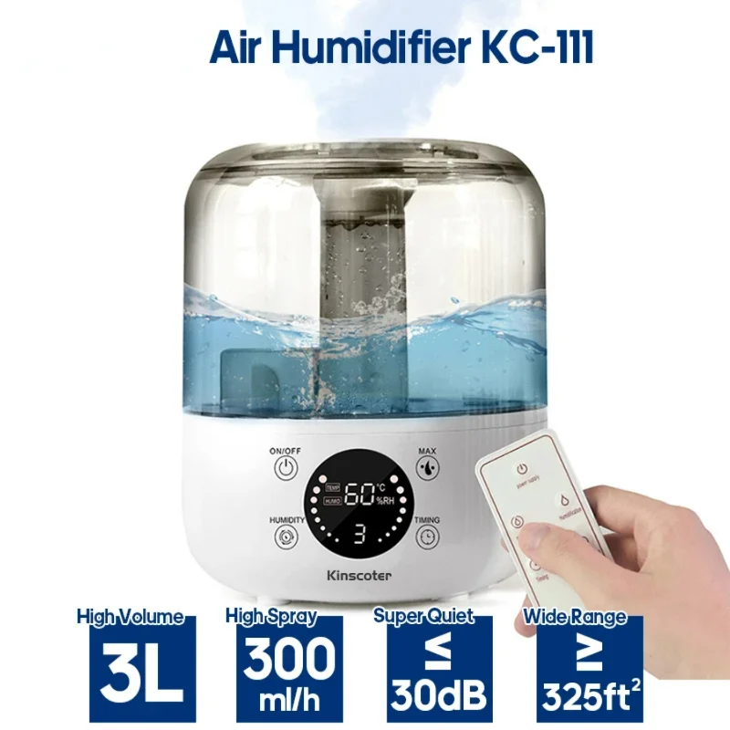 

3L Air Humidifier Professional Large Capacity Humidifier Plant Diffuser with Remote Control Timer