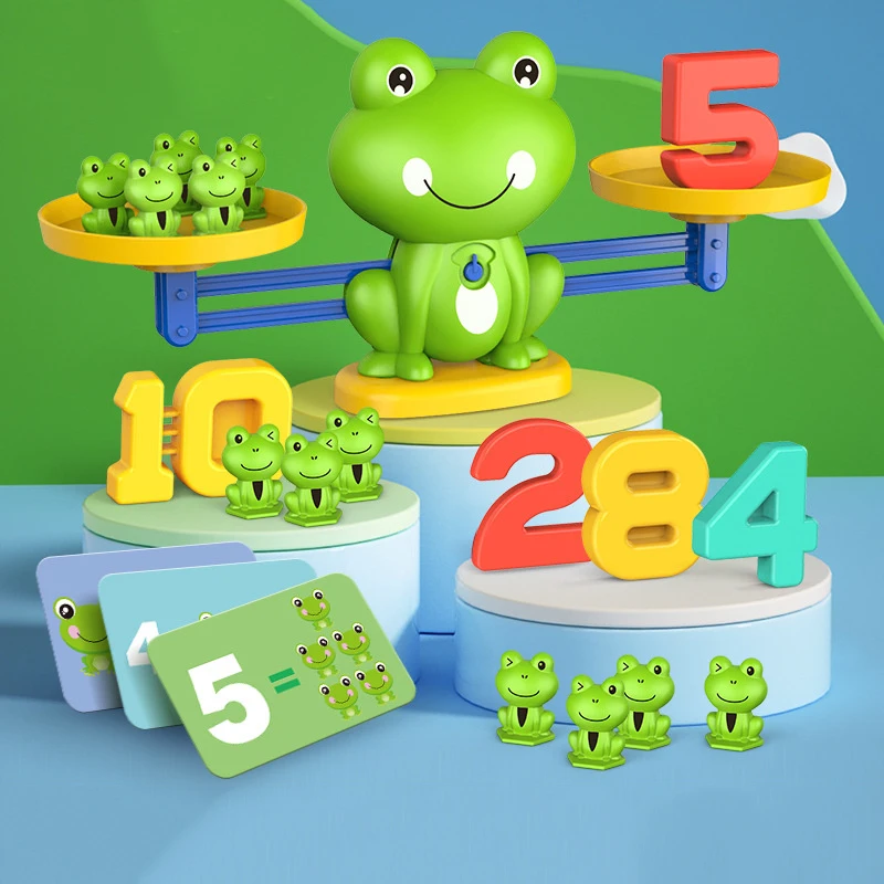 Intelligenza Matematica Giocattoli Matematici Divertente Scala Rana Giocattoli Per L'educazione Precoce Dei Bambini Addizione Sottrazione Equilibrio Illuminazione