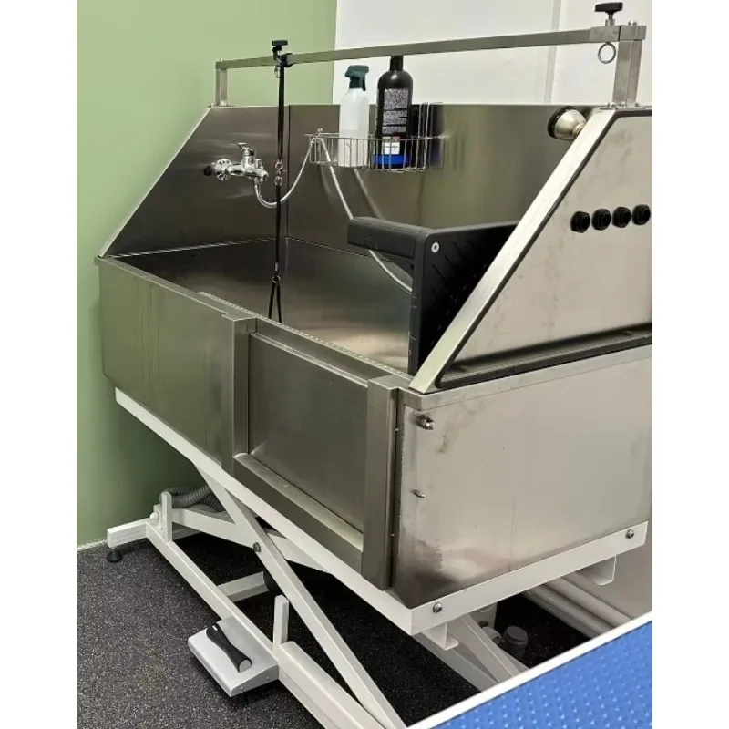 Electric Pet Bath Tub, Stainless Steel Multifunction,Dog Grooming Bath Tub
