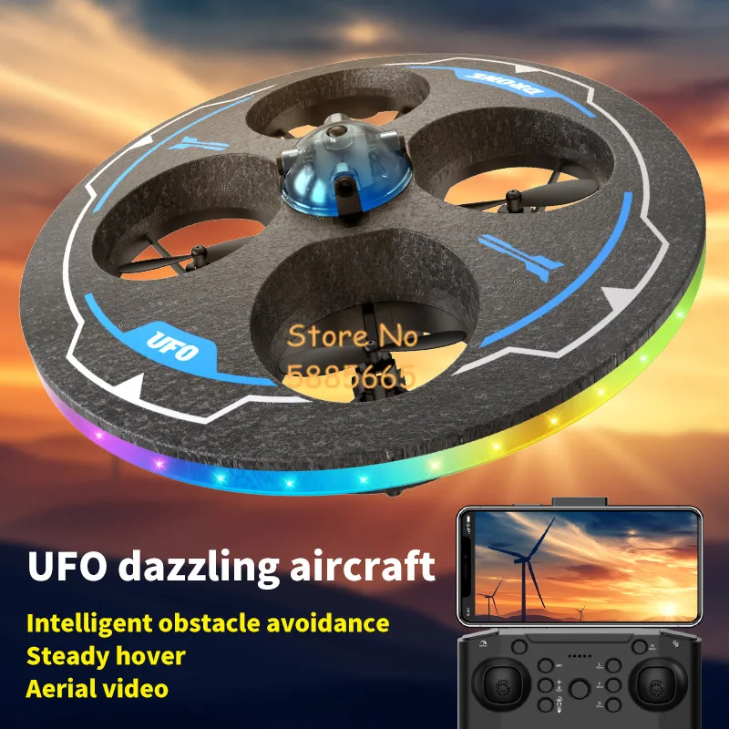 Smart Obstacle Avoidance HD Camera WIFI FPV RC Drone UFO 4CH Fixed Attitude Hover 3D Roll LED Lighting Remote Control Quadcopter