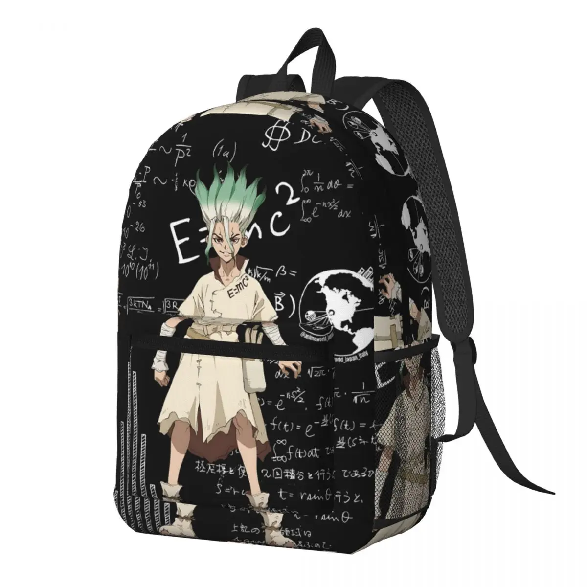 Senku Ishigami Dr Stone Apan Anime Backpack Daypack Large Capacity Children BookBag School Bag Shoulder Bags for Men Women