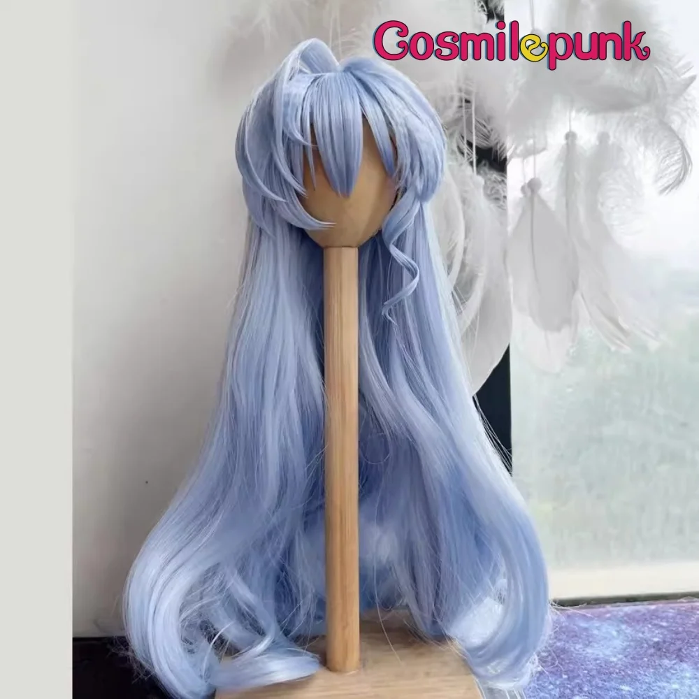 Anime Honkai: Star Rail Robin Blue Hair Wig Cosplay 1/3 1/4 1/6 BJD Doll Handmade Wig Hair Game Cos Props