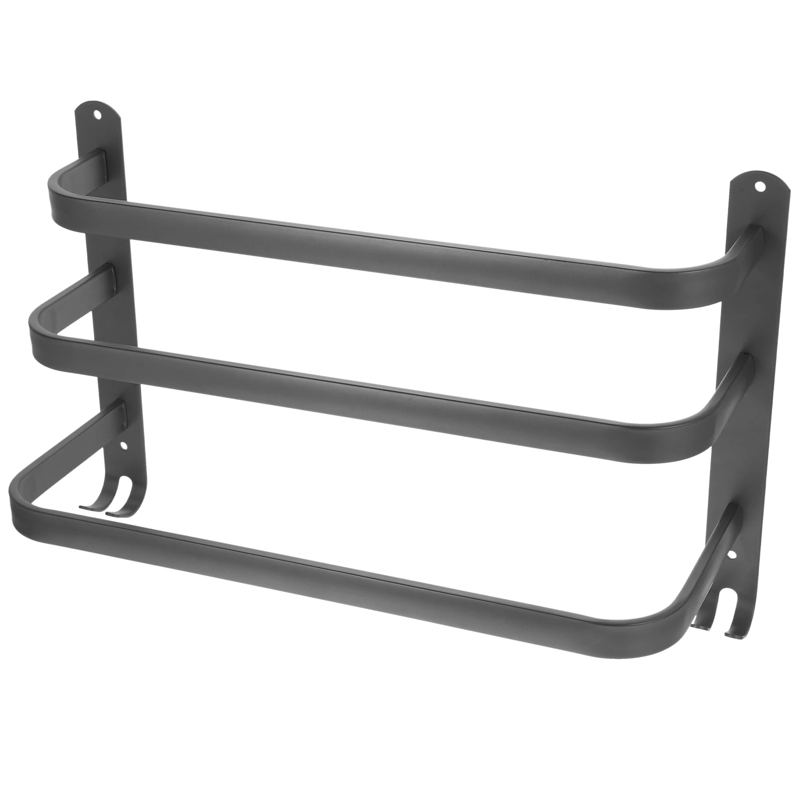 

Aluminum 40cm Gun Gray Single Bar Bathroom Kitchen Holder Drying Rack Towel Rack Washcloth Dish Cloth Storage Solution
