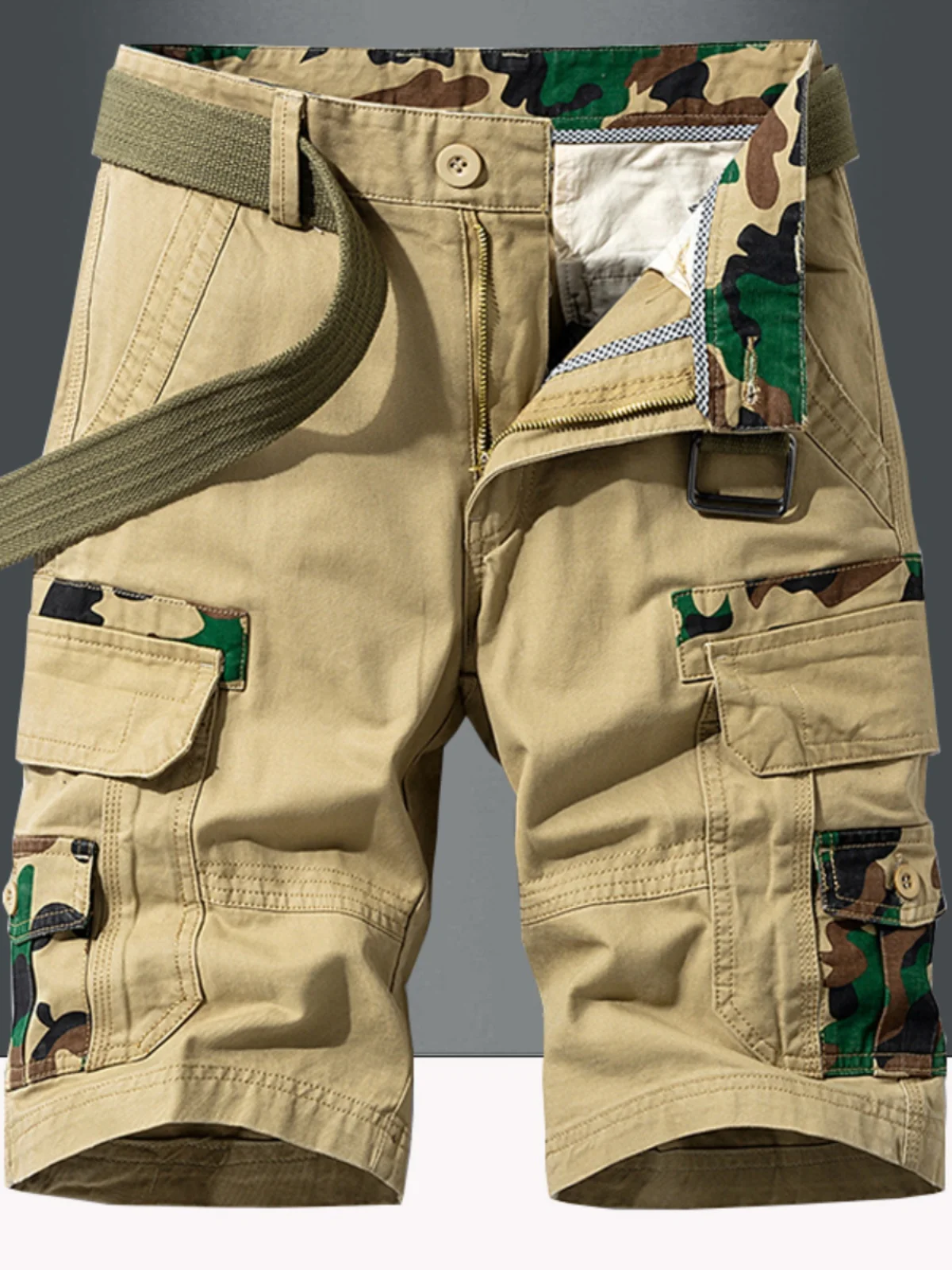 

New Summer Camouflage Military Sle Men's Loose Straight Leg Workwear Cotton orts Faionable Waed Denim Utili Pants