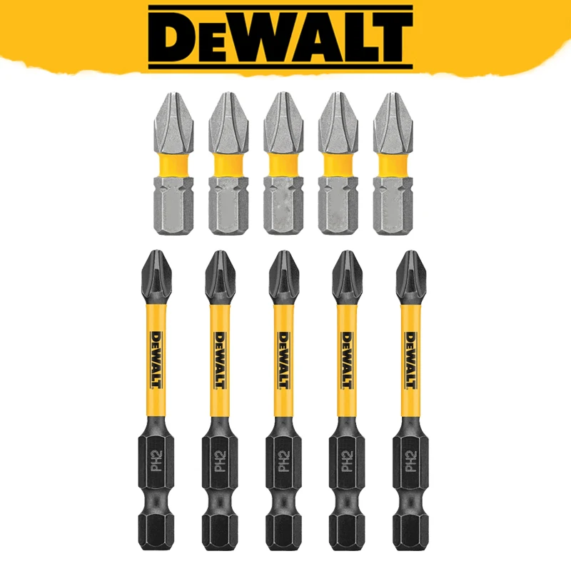 

DEWALT PH2 25mm 57mm 63.5mm Screwdriver Bit Long Life Impact Driver Drill Bit Woodworking Original Power Tools Head Set