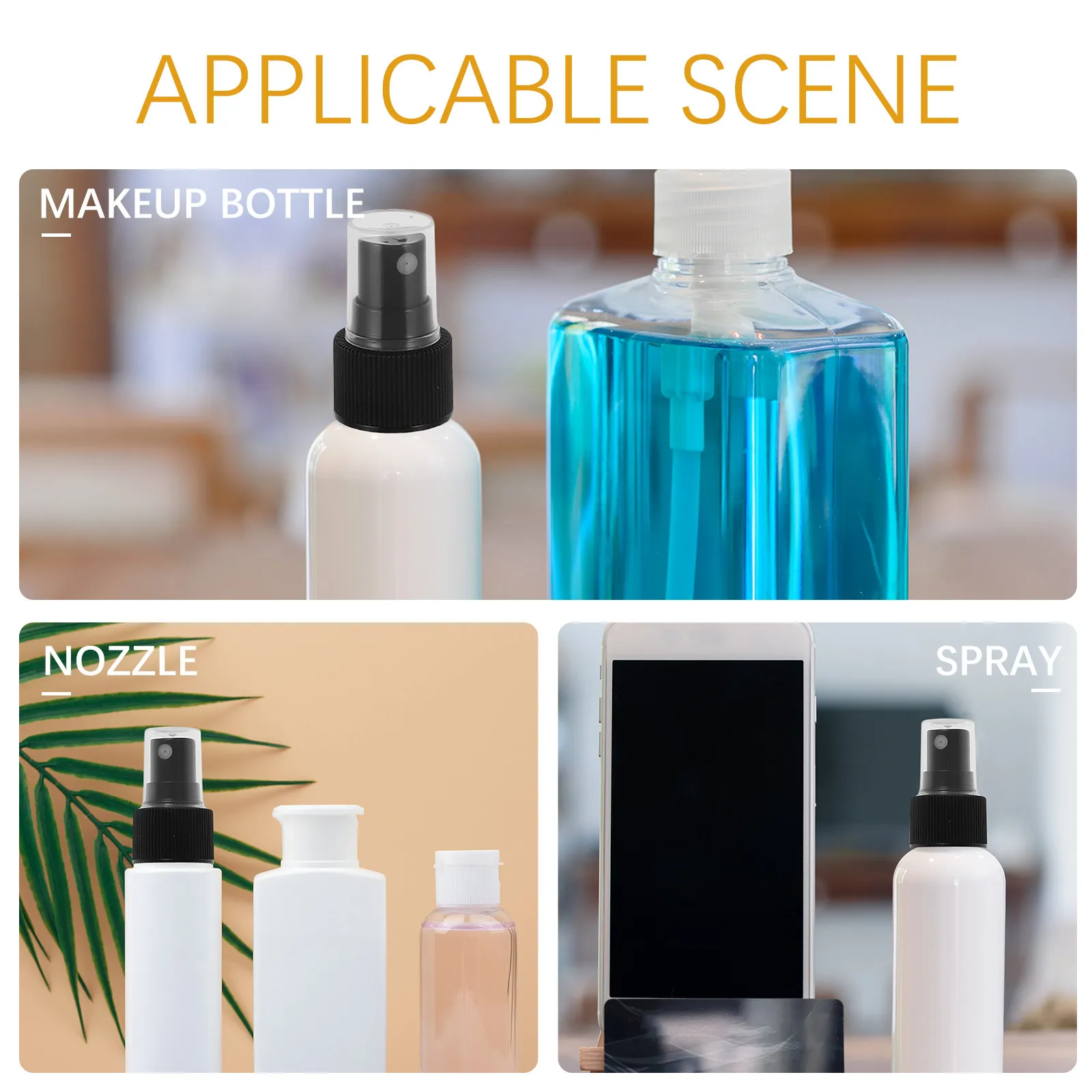 20Pcs 24Mm Replacement Spray Tops for Facial Mist Bottles Compact Mini Spray Head Easy Install Hygienic Skin Care Accessory