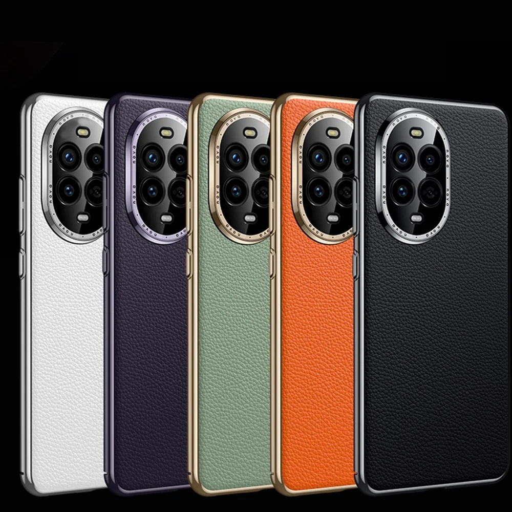 

Кожаный чехол для телефона Huawei Nova 11 12S 13 Pro, полная защита объектива камеры, противоударный жесткий чехол на заднюю панель