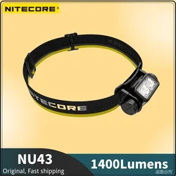 NITECORE – lampe frontale NU43, 1400Lumens, SOS Rechargeable, lanterne d'extérieur, pour Camping