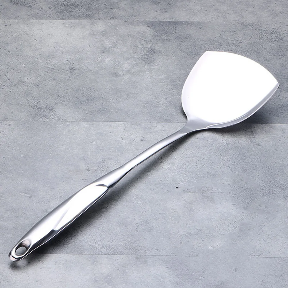 

1Pcs Stainless Steel Hollow Long Handle Non-Stick Heat Resistant Cooking Utensils Spatula Kitchenware Elegant Tidy