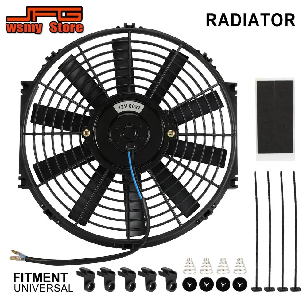 Universal Electric Radiator Intercooler Slim Fan Motorcycles Accessories Engine Cooling System Parts For KTM HONDA YAMAHA SURRON