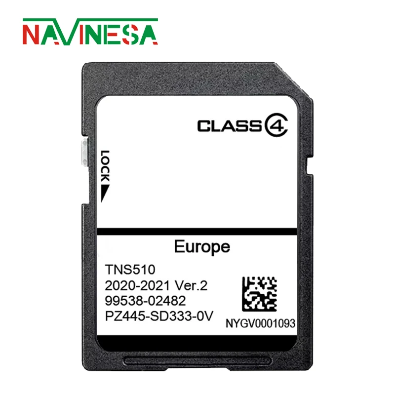 Car RAV4 Maps Card Land Cruiser 150 200 for Toyota Corolla TNS510 Navigation System GPS SD Card