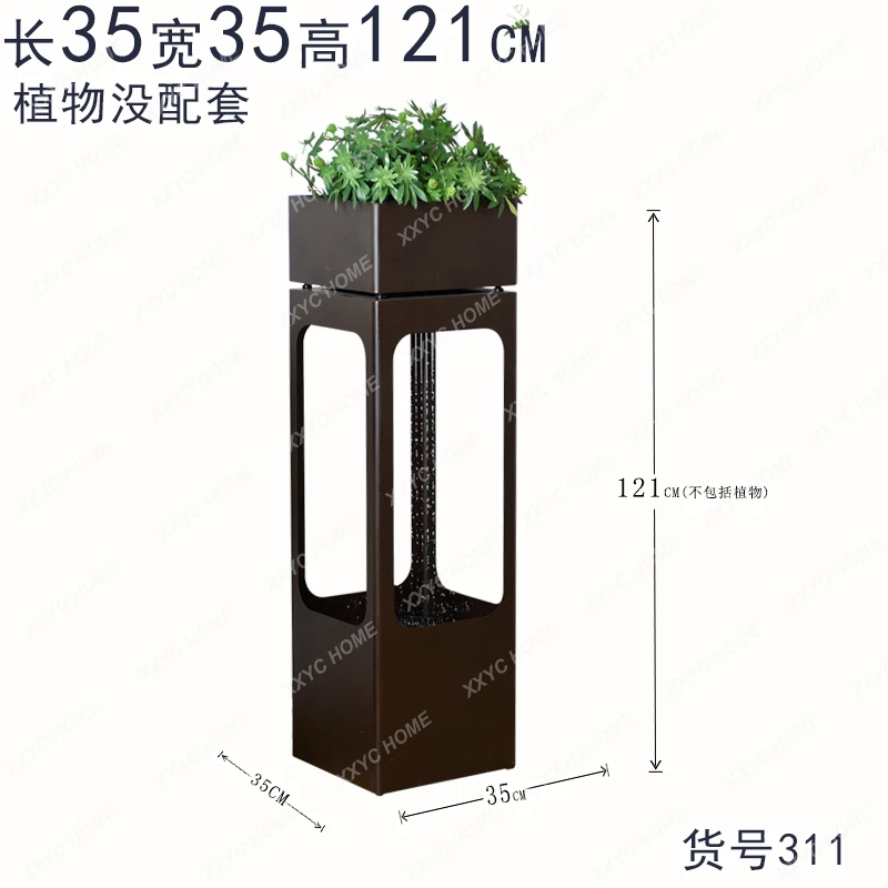 AALucky Feng Shui Wheel Home Decoration Fountain Living Room Decoration Flower Stand Water Feature Light Luxury Ornament