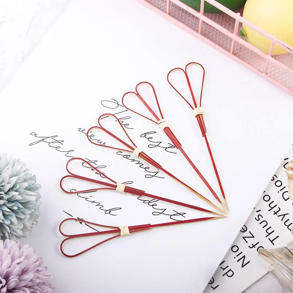 

Barbeque 100Pcs Eco-friendly Decorative Disposable Cocktail Toothpick Skewer Picks Sticks