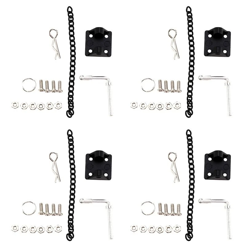 BEDW-4X 1/10 Rc Rock Crawler Metal Tow Shackle Trailer Hook For Axial Scx10 90046 Tamiya Cc01 Rc4wd D90 D110